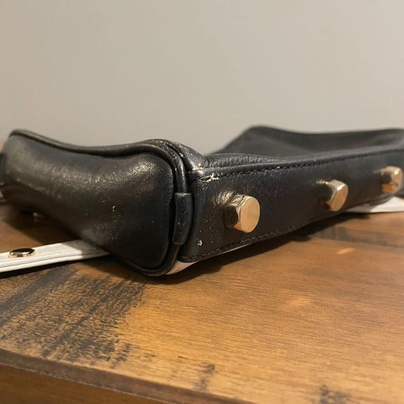 Rebecca Minkoff Mini 5 Zip Leather Crossbody Bag Black One Size Women's - Picture 13 of 14